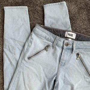 PAIGE Zipper Skinny Jean